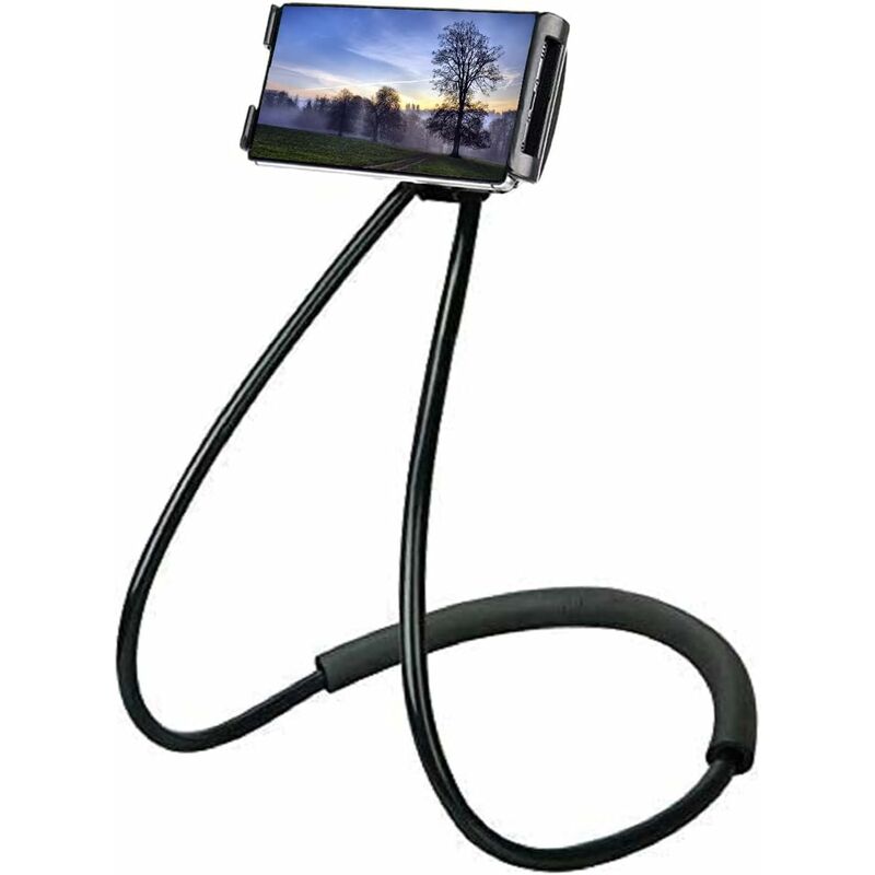 [neuwertig]verstellbarer, Universeller 360°-neigungs-handyhalter, Tisch-handyständer Mit Flexiblem Langem Arm, Multifunktionaler Smartphone-halter (schwarz)