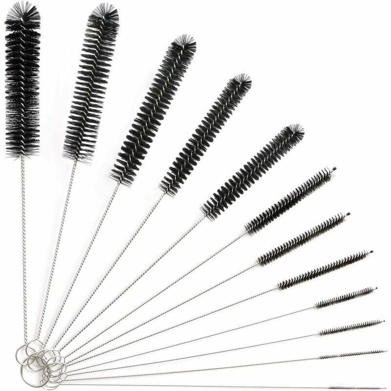 [neuwertig]12-teiliges Schlauchreinigungsbürsten-set, Reinigungsbürste, Schlauchreinigungsbürste Für Glasbabyflaschen, Babyflaschen, Wasserkocher, Tastaturen, Schlauchreinigungsbürsten, Flaschenreinig