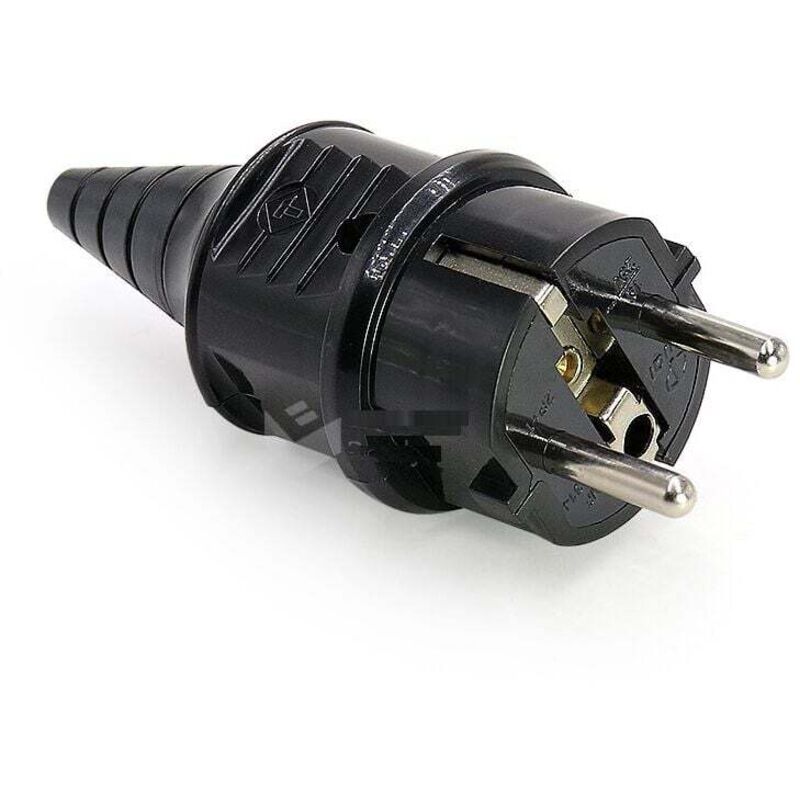 [neuwertig]netzstecker (männlich), 250 V, 16 A, Für 6–16 Mm² Kabel, Schutzart Ip44, Für Innenräume Geeignet, Ersatzstecker, Schwarz, 2 Stück