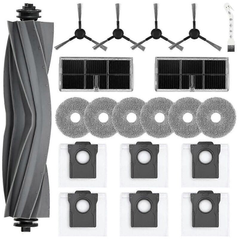 [neuwertig]für L10s Pro Ultra Heat / X30 Ultra Saugroboter: Hauptseitenbürste, Hepa-filter, Wischtuch, Staubbeutel