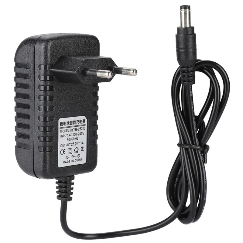 [neuwertig]25,2 V/1 A Schnelllade-netzteil Für Lithium-ionen-akkus, 100–240 V Eingang, Mehrfachschutz, Eu-stecker