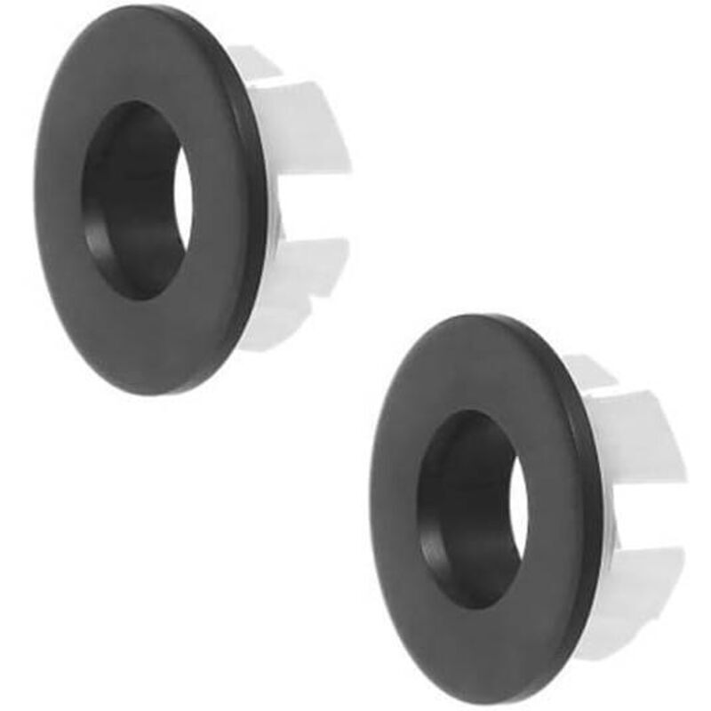 [neuwertig]set Mit 2 Überlaufringen Für Küchen- Und Badezimmerspülen, 30 Mm (schwarz)