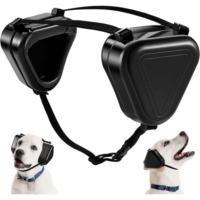 [neuwertig]hunde-geräuschschutz-ohrenschützer, Schwarz