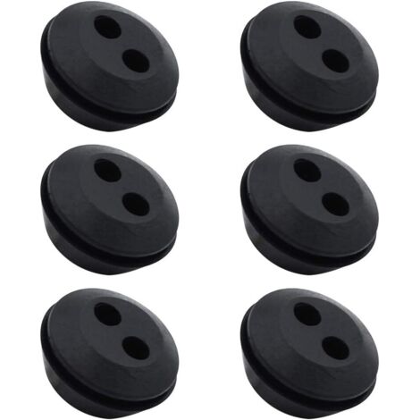 [neuwertig]set Mit 6 Kraftstoffschlauchkappen, Gummidichtungen Für Tanks, 2 Löcher, Schlauchanschlüsse, Zubehör Für Freischneider-tankschläuche