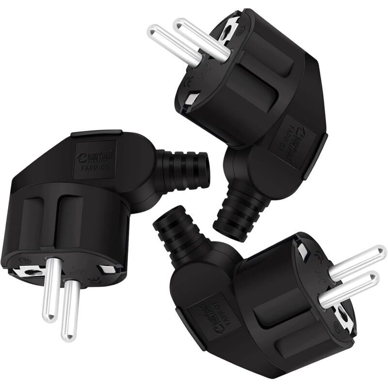 [neuwertig]3-teiliges Set 16-a-240-v-stecker Mit Verdrehschutz, Geeignet Für 8–10 Mm Kabel, Ip22 Wasserdicht, Schwarz