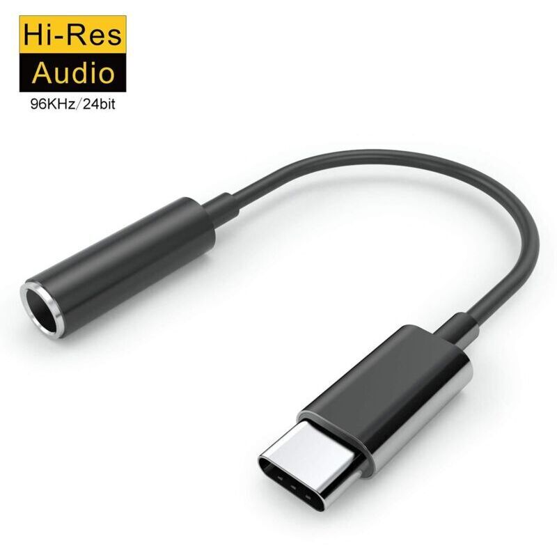 [neuwertig]usb-c-kopfhöreradapter, Usb-c-auf-typ-c-auf-3,5-mm-klinkenstecker-adapter Mit Dac-chip. Kompatibel Mit Ipad Pro 2018, Pixel 3/2 Xl, Htc U11/u12+, Huawei P20 Pro/mate 20 Pro/p