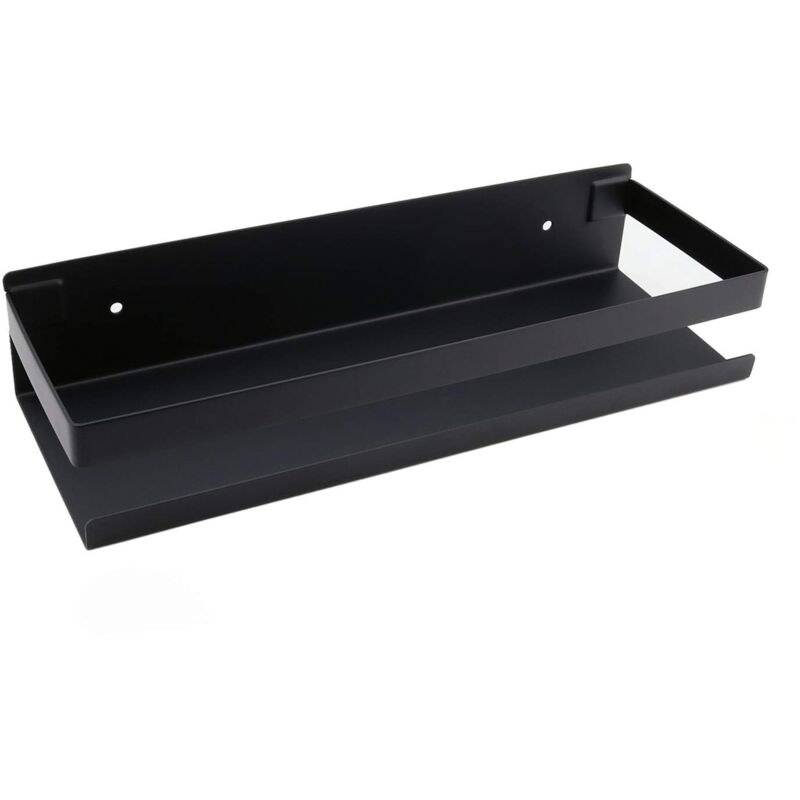 [neuwertig]wandregal Fürs Badezimmer, Badezimmeraccessoires, 20–40 Cm, Modernes Schwarzes Badezimmerregal Für Küche, Dusche, Shampoo, 30 Cm