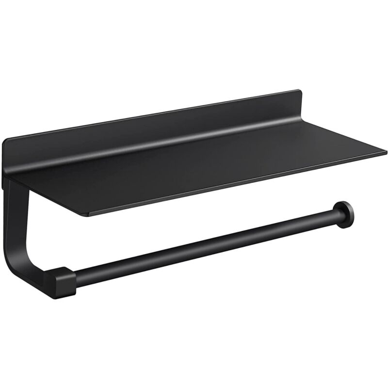 [neuwertig]wandmontierter Papierhandtuchspender, Papierhandtuchhalter Aus Aluminium, Schwarzer Küchenpapierhandtuchhalter