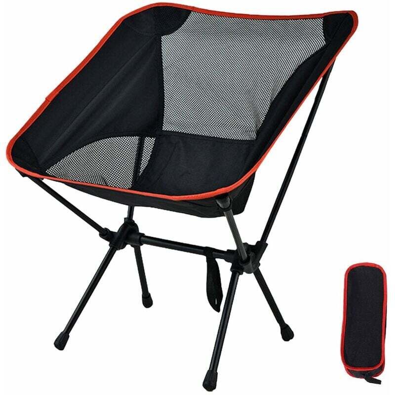 [neuwertig]tragbarer, Faltbarer Outdoor-stuhl, Faltbarer Campinghocker, Kompakter Tragbarer Sitzstuhl Mit Tragetasche Für Outdoor-aktivitäten Wie Wandern, Aufwachen Und Reisen, Schwarz