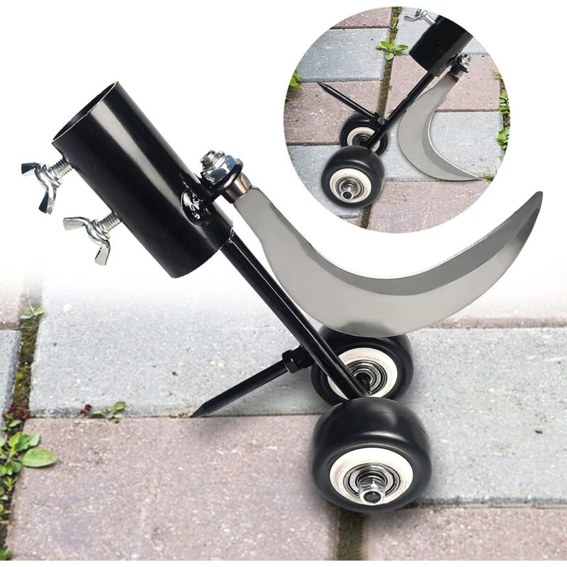 [neuwertig]2-in-1 Unkrautjätgerät Mit Rädern, Garten-unkrautjätgerät, Kniefreies Jäten Zur Reinigung Zwischen Platten, Pflastersteinen, Terrassen Und Rasenflächen