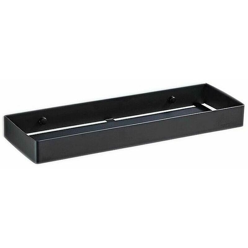[neuwertig]30 Cm Hohes, Schwarzes, Einlagiges Handtuchregal Aus Edelstahl Für Badezimmer Und Dusche