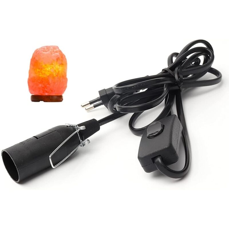 [neuwertig]kabel Mit Schalter Für Salzkristalllampe – 1,8 M – Fassung Für Salzkristalllampe