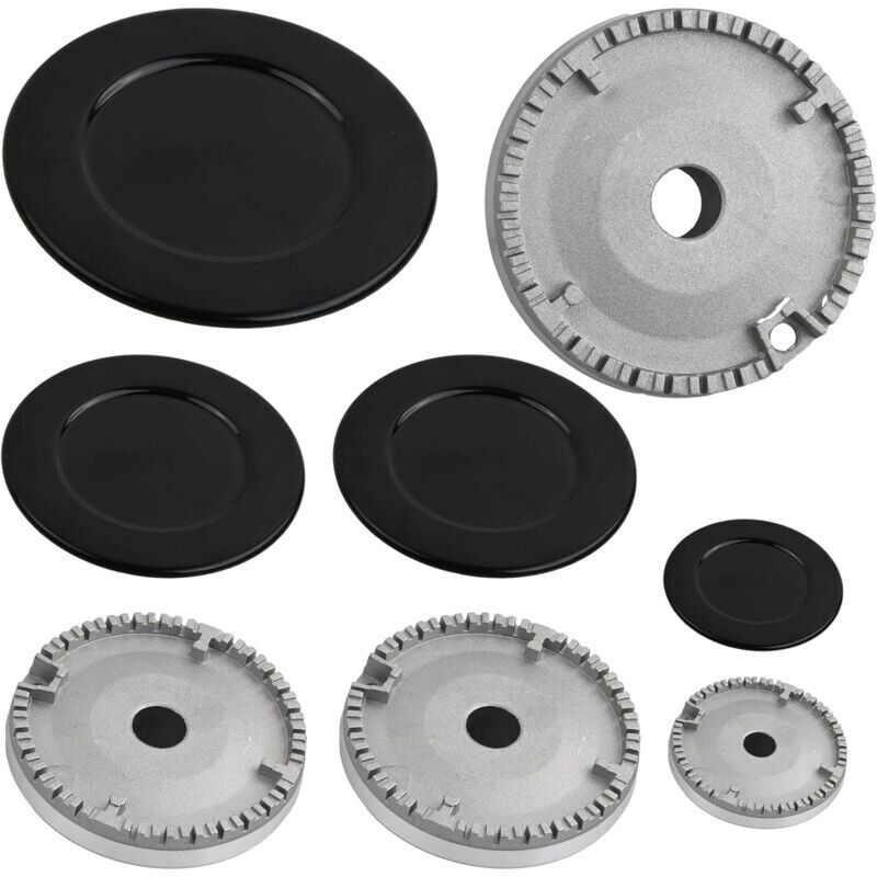 [neuwertig]gaskochfeldmatte + Ring + Brenner-set