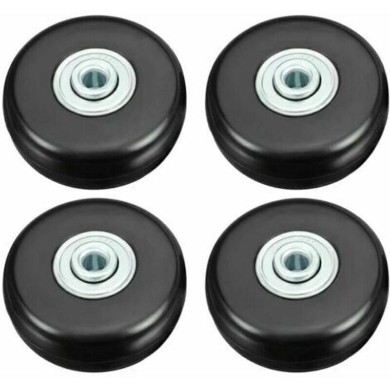 [neuwertig]kofferrollen, Gepäckreparaturrollen, Robuste 50-mm-gummirollen Mit Geräuscharmer Universal-drehfunktion Für Koffer, Gepäck, Rucksäcke Und Reisegepäck