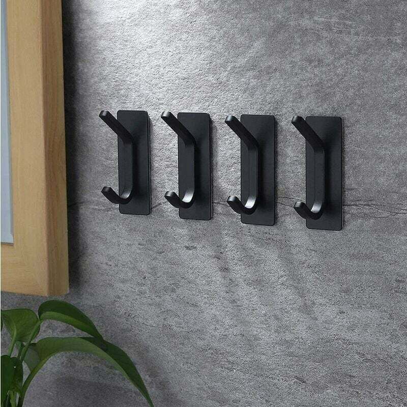 [neuwertig]vierteiliges Klebehaken-set, Selbstklebender Handtuchhaken Für Bad, Kein Bohren Erforderlich, Für Mäntel, Bademäntel Und Bad/küche.