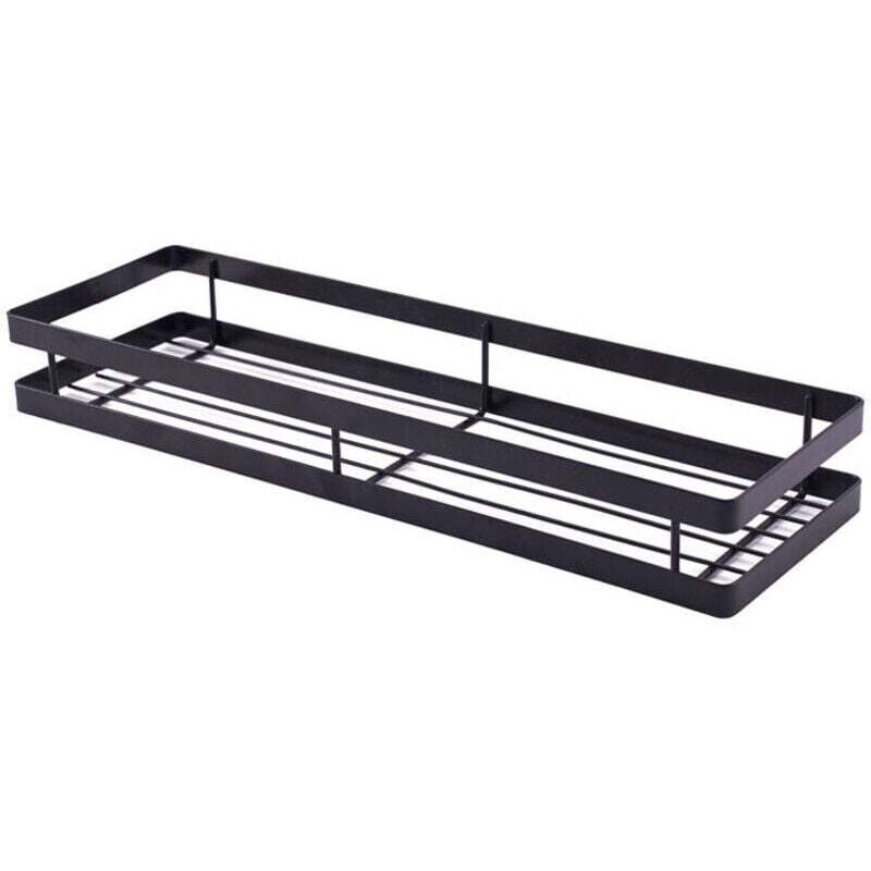 [neuwertig]küchengewürzregal, Wandregal, Platzsparende Gewürzablage, Ideal Für Die Aufbewahrung Und Organisation In Der Küche, 40 × 12 × 5,5 Cm, Schwarz