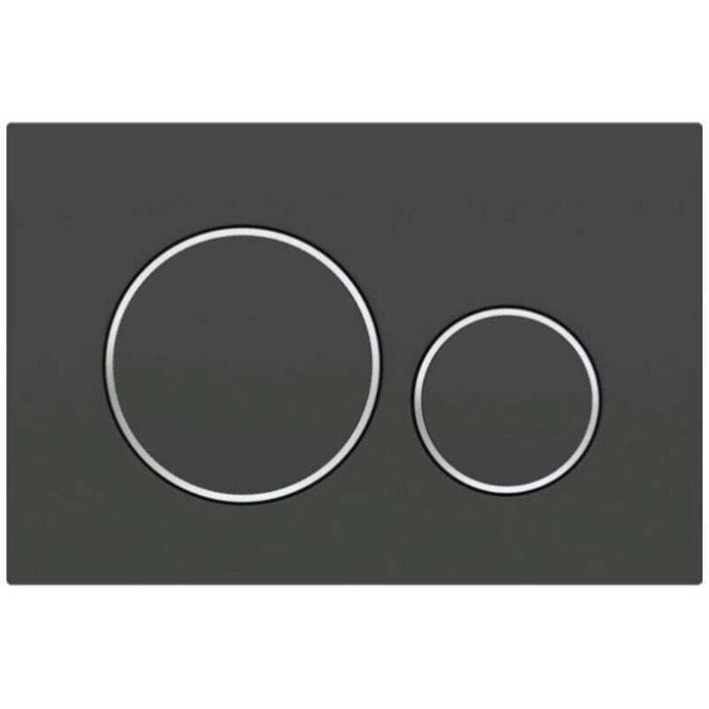 [neuwertig]für Sigma20 Zweimengenspülplatte: Matt Schwarz Lackiert, Easy-clean-beschichtung, Glänzend Verchromt (115.882.14.1)