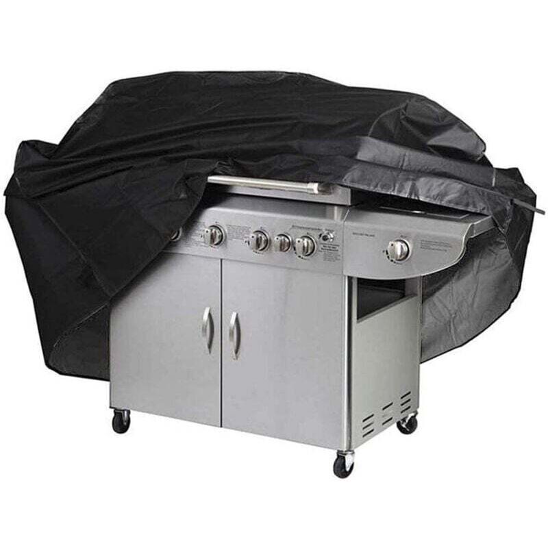 [neuwertig]grillabdeckung, Grillschutzplane, Feuchtigkeitsabweisend Mit Aufbewahrungstasche, Schwarz (145 X 61 X 117 Cm)