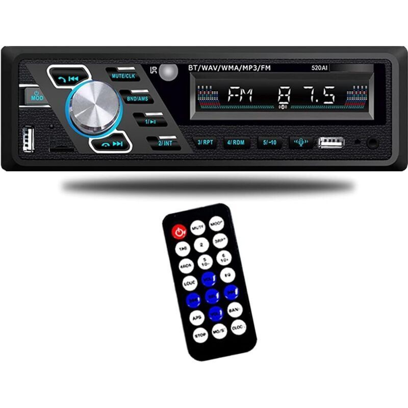 [neuwertig]24v Bluetooth Autoradio Mit Mp3-player, Freisprechfunktion, Fm-radio, Usb-anschlüssen, Tf-kartenleser, Aux-eingang Und Iso-buchse, Fernbedienung