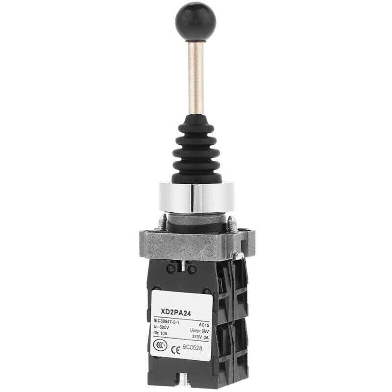 [neuwertig]joystick-schalter, Joy-stick-controller, 4-positionen-federrücklaufschalter, Industrieller Ersatzschalter, Schwarz