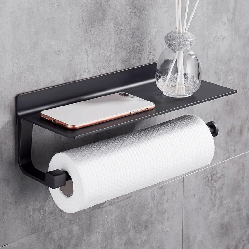 [neuwertig]wandmontierter Papierhandtuchspender, 33 Cm, Metall, Schwarz