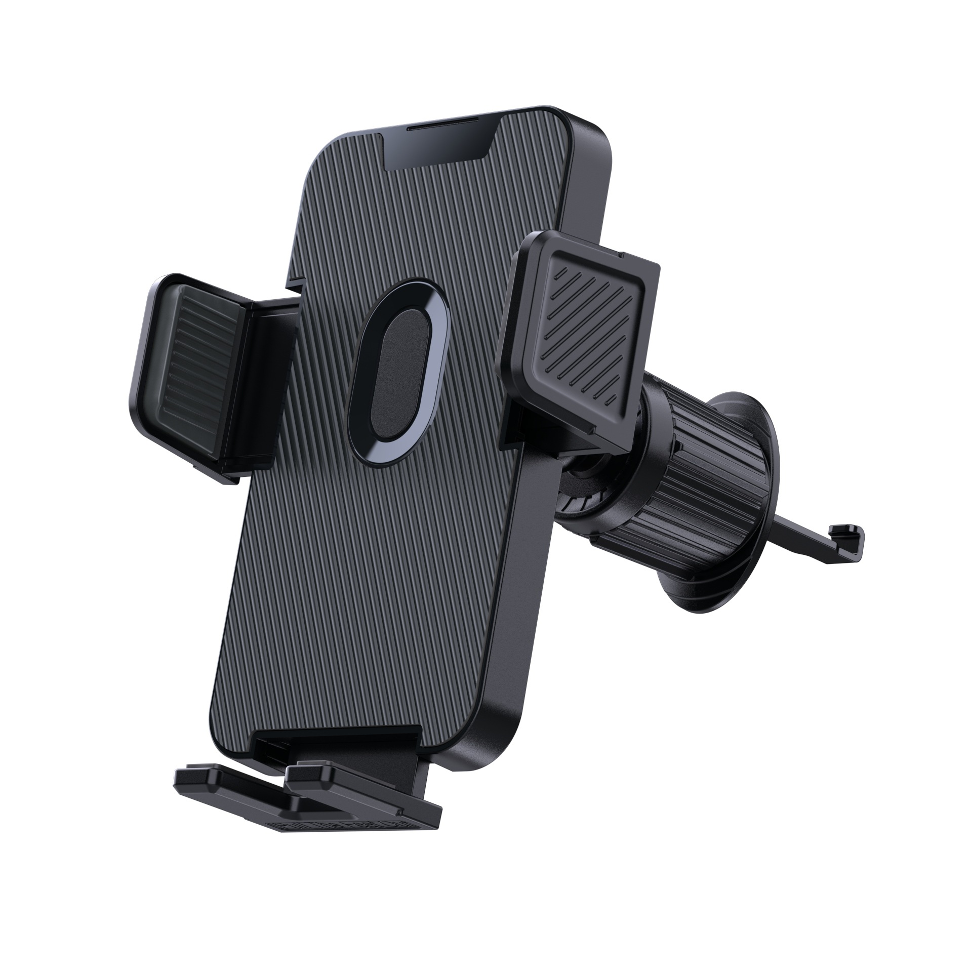 [neuwertig]auto-smartphone-halterung [militärstandard-clip] Mit 360-grad-drehung Für Lüftungsschlitze Im Auto, Gps, Iphone Und Android (schwarz)