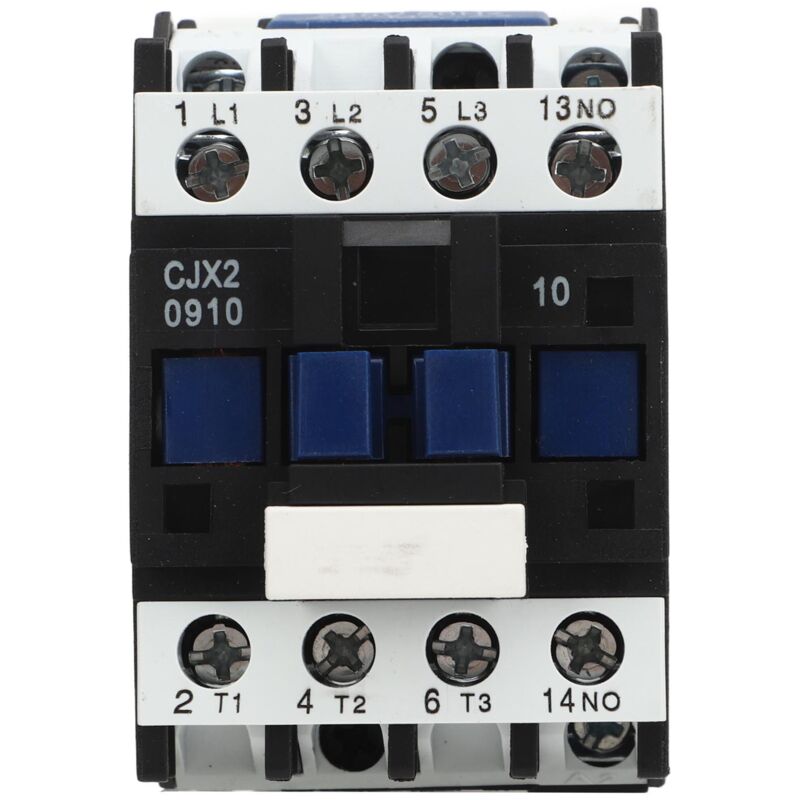 [neuwertig]cjx2 0910 Elektrischer Leistungsschütz, Drehstrom-silberkontakt Mit Din-schienen-montagefuß Für 9-a-wechselstrommotor