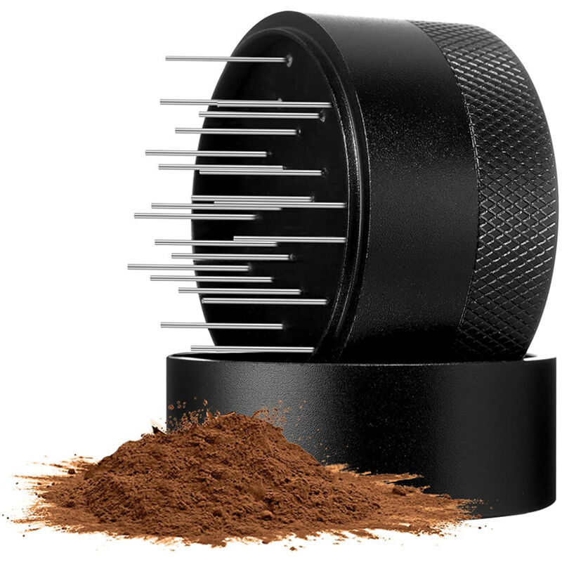 [neuwertig]espresso-kaffeespender, Espresso-kaffeespender Mit Sockel, Espresso-kaffeespender Aus Edelstahl, Dosiernadel Mit Einstellbarer Tiefe (58 Mm)