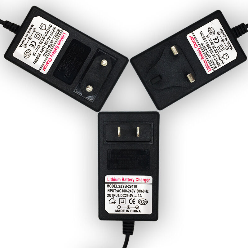 [neuwertig]netzteil Für Lithium-ionen-akkus, Wechselstrom 100–240 V, Gleichstrom 29,4 V, 1 A, Ersatz-ladeadapter, Professionelles Ladegerät, Mehrfacher Schutz (eu)
