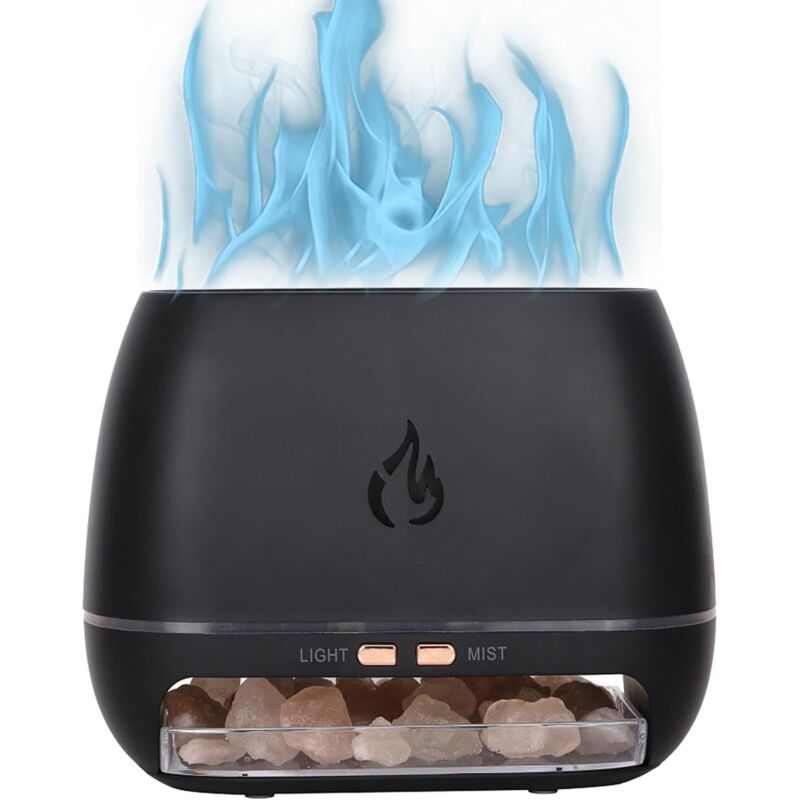 [neuwertig]ultraschall-diffusor Für Ätherische Öle, Kleiner Salz-duftdiffusor Mit 7-farbiger Beleuchtung, Luftbefeuchter Für Ätherische Öle Mit 7-farbiger Beleuchtung Für Spa, Yoga, Meditation, Wohnun