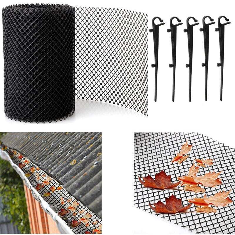 [neuwertig]8 M Dachrinnenschutznetz, 18 Cm Breit, Verhindert Effektiv Verstopfungen Durch Laub, Moos Und Schmutz, Einfach Zu Installierender Filter.