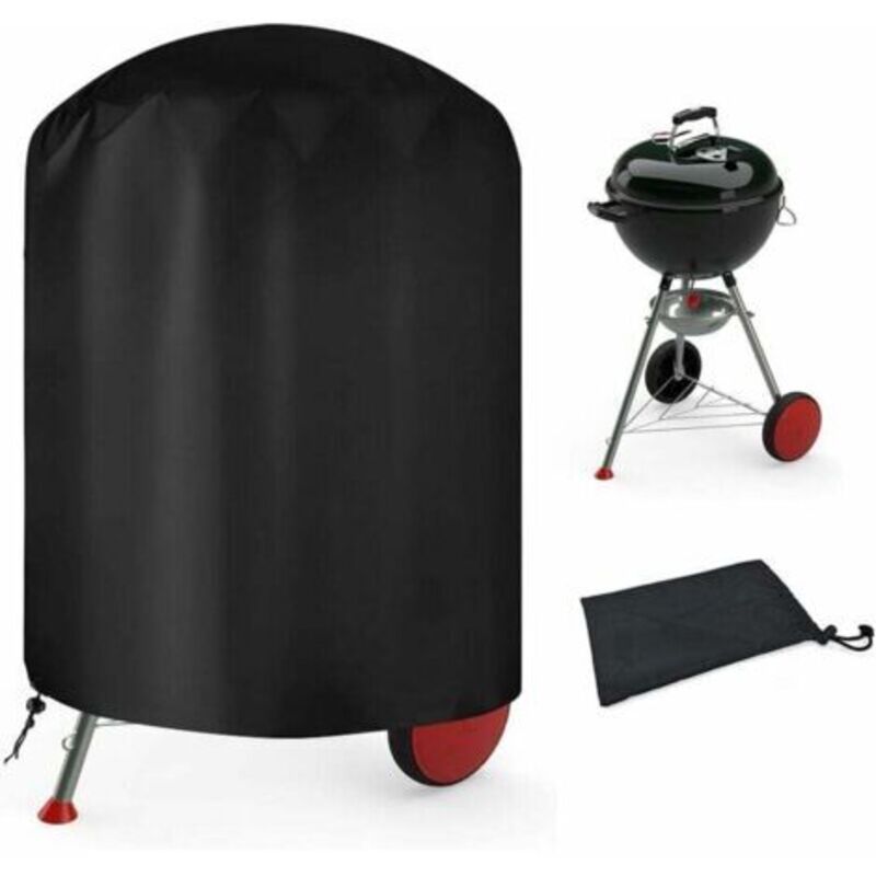 [neuwertig]runde Grillabdeckung Für Den Außenbereich, Grillschutzplane, Grillabdeckung Aus 210d Oxford-gewebe, 70 X 70 Cm