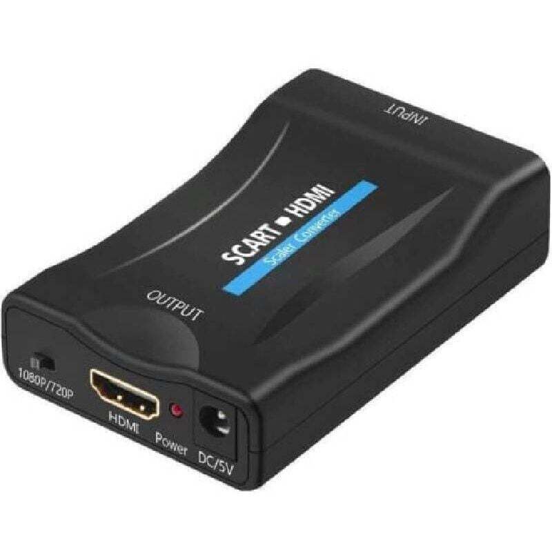 [neuwertig]scart-zu-hdmi-konverter, Scart-zu-hdmi-adapter, Audio-video-konverter, Unterstützt 720/1080p-hdmi-ausgabe Für Fernseher, Set-top-boxen, Videorecorder, Vhs-player, Xbox, Ps1, Ps2, Ps3, Wlan.