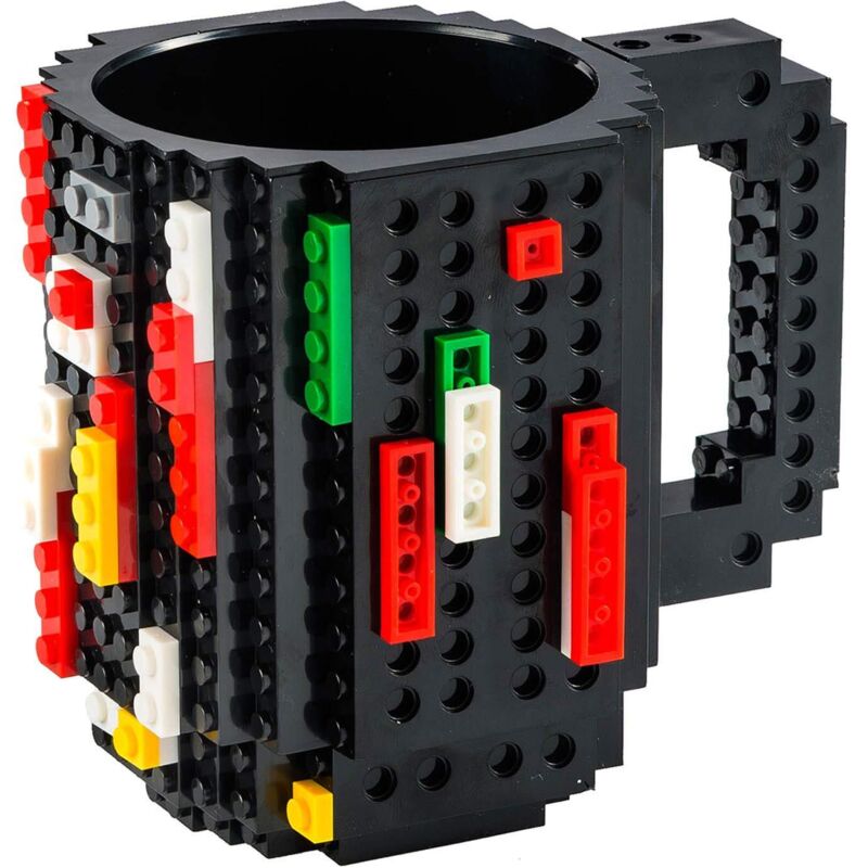 [neuwertig]backsteinbecher - Backstein-kaffeebecher - Baustellen-backsteinbecher - 350 Ml Kaffeebecher (schwarz)