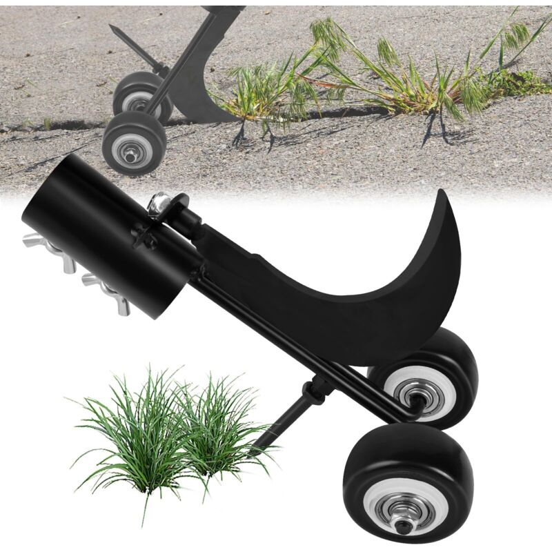[neuwertig]2-in-1 Handunkrautstecher Mit Rädern, Freistehendes Unkrautentfernungsgerät Für Garten, Terrasse Und Rasen