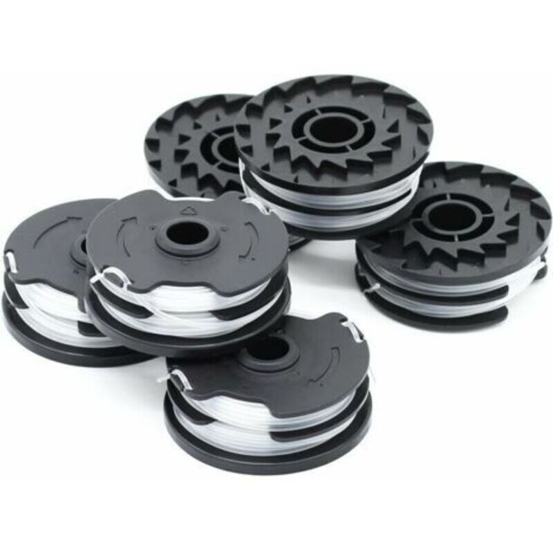 [neuwertig]trimmerzubehör, 6er-pack Ersatzspulen Für Lidl Parkside Prta 20-li A1, B2, C3, Prt 550 A1, A3, Prt 300 A1 Akku-freischneider – 2 X 4 M, 1,6 Mm