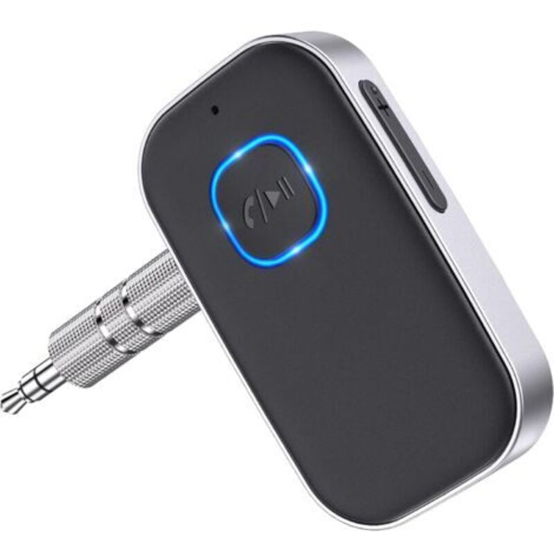 [neuwertig]bluetooth 5.0 Auto-empfänger, Bluetooth-auto-adapter Mit 3,5-mm-aux-anschluss Und Drahtloser Rauschunterdrückung Für Autoradio/heimstereoanlage/kabelgebundene Kopfhörer/lautsprecher/freispr