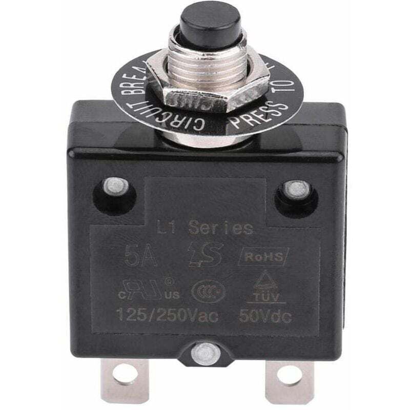[neuwertig]5-a-leistungsschalter, Optionaler Thermoschalter Mit Rückstellung, 125–250 V Ac, 50 V Dc, Überstromschutz, Druckknopf-leistungsschalter