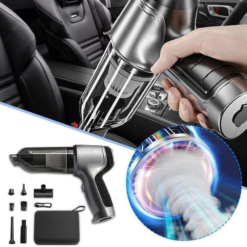 [neuwertig]3-in-1 Akku-handstaubsauger Für Autos Mit Starker Nass- Und Trockensaugleistung (12000 Pa Set)