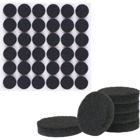 [neuwertig]108 Filzgleiter (rund, 15 Mm), 15 Mm Schwarze, Selbstklebende Filzgleiter Zum Schutz Von Bodenflächen, 5 Mm Dick, Möbelgleiter Für Möbelfüße