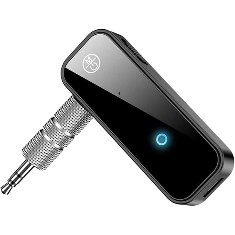 [neuwertig]bluetooth 5.0-empfänger, Bluetooth-adapter Fürs Auto Mit Geräuschunterdrückung, Kabelloser Tragbarer Audioadapter Mit 3,5-mm-aux-anschluss, Freisprecheinrichtung Für Musikstreaming Im Auto