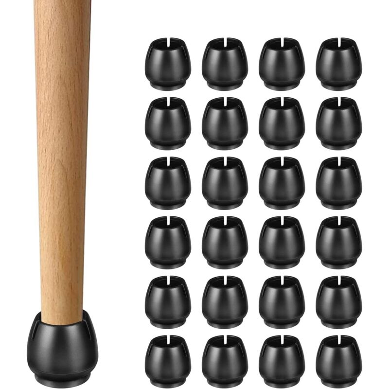 [neuwertig]24-teiliges Set Stuhlbeinkappen, Schutzkappen Für Stuhlbeine, Stuhlbeinschoner, Beinkappen Für Gartenstühle, Kratzfest Und Geräuschdämpfend, Für