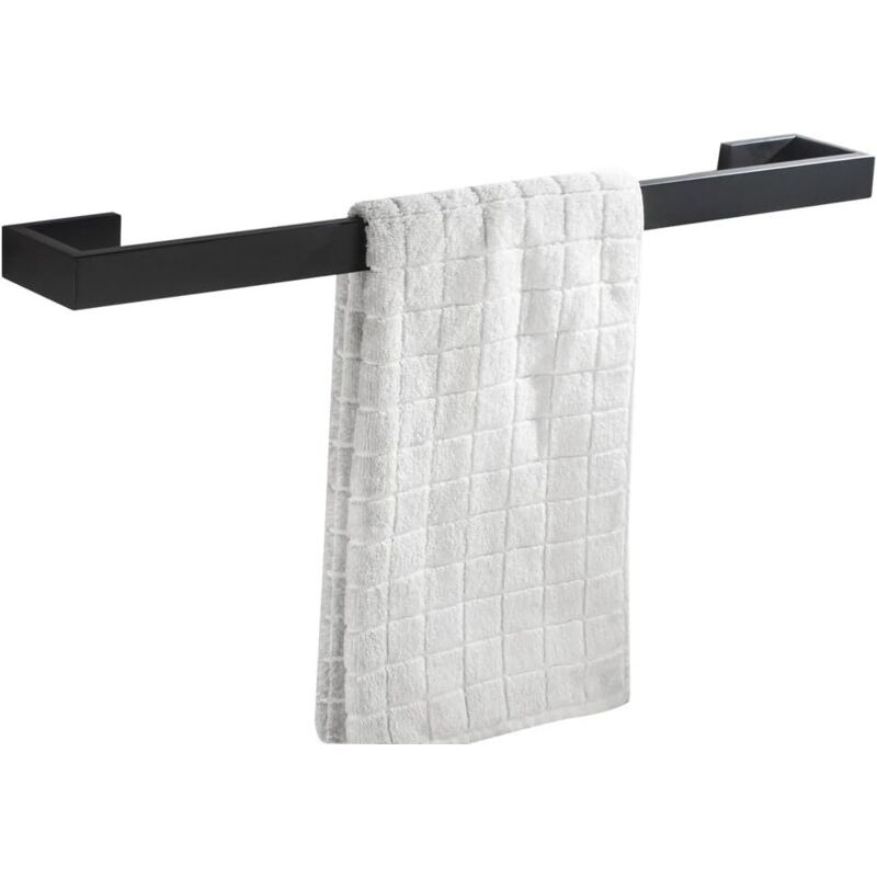 [neuwertig]einzelner Handtuchhalter Aus Edelstahl Sus 304, Mattschwarz, Zur Wandmontage Im Badezimmer, 40 Cm