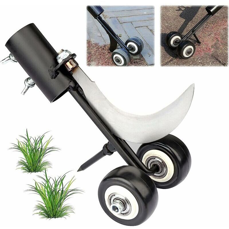 [neuwertig]manuelles Unkrautentfernungsgerät, Unkrautstecher Mit Rädern, Garten-unkrautentfernungsgerät Zur Reinigung Zwischen Platten, Blöcken, Terrassen Und Rasenflächen