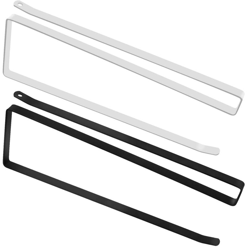 [neuwertig]25 Cm Küchenrollenhalter, 2er-pack Küchenpapierhandtuchhalter, Papierrollenhalter Ohne Bohren, Unterbau-papierhandtuchhalter, Papierhandtuchhalter (weiß + Schwarz)