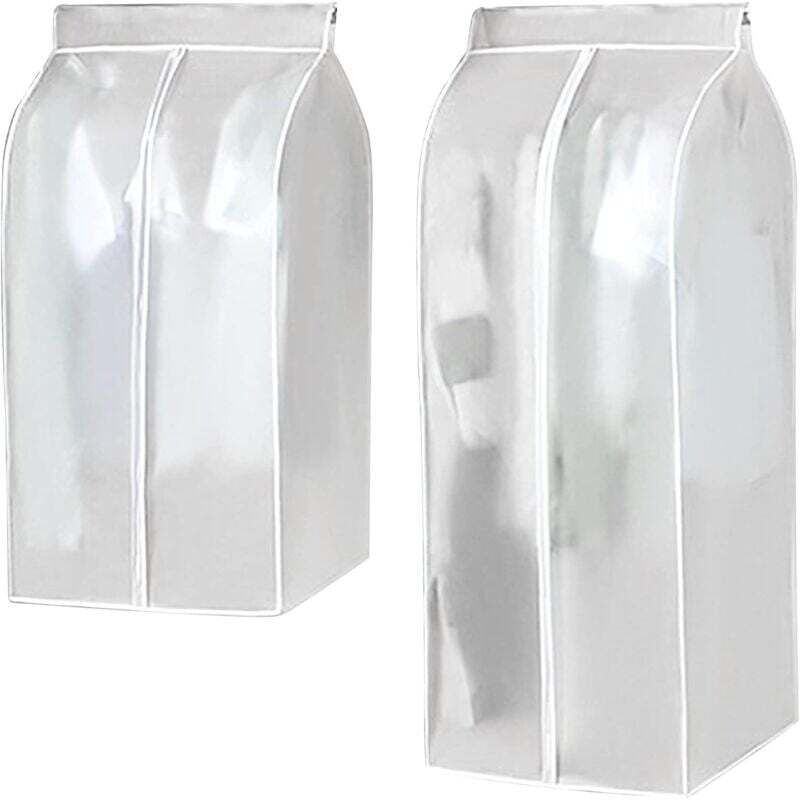 [neuwertig]set Aus 2 Staubbeuteln Für Kleidung, Schutzhülle, Hervorragender Schutz Vor Staub Und Motten Für Mantel, Jacke, Anzug (transparent - 60 X 50 X 90 Cm + 60 X 50 X 110 Cm)