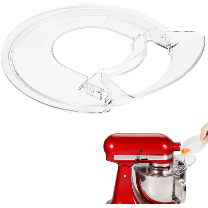 [neuwertig]spritzschutz Mit Auswurfschacht Für Kitchenaid Standmixer Mit Kippbarem Rührkopf Und Einem Fassungsvermögen Von 4,5 Bis 5 Litern (kompatibel Mit Edelstahl-, Glas- Und Keramikschüsseln).