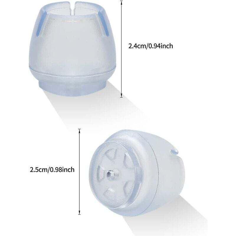 [neuwertig]24-teiliges Set Stuhlbeinkappen, Stuhlbeinschutz, Stuhlbeinstopfen, Runde Stuhlbeinstopfen, Verhindern Kratzer Und Geräusche, Für Tische, Stühle, Sofas Und Andere Möbel (12-16 Mm)