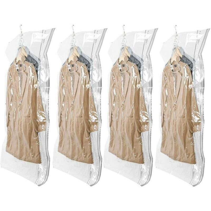 [neuwertig]vakuum-aufbewahrungsbeutel Für Hängende Kleidung, 4er-pack, 105 X 70 Cm, Spart 80 % Platz