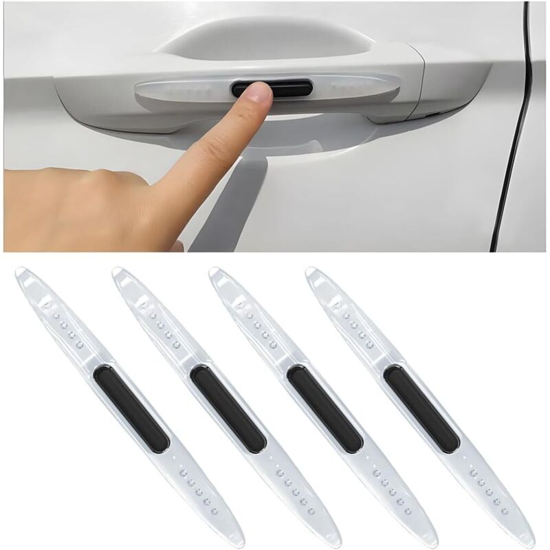 [neuwertig]4-teiliges Antikollisionsleisten-set Für Autos, Stoßstangen-antireibungsschutzleiste, Antikollisionsschutzleiste Für Autos, Türschutz Mit Antistatischer Beschichtung (transparent)